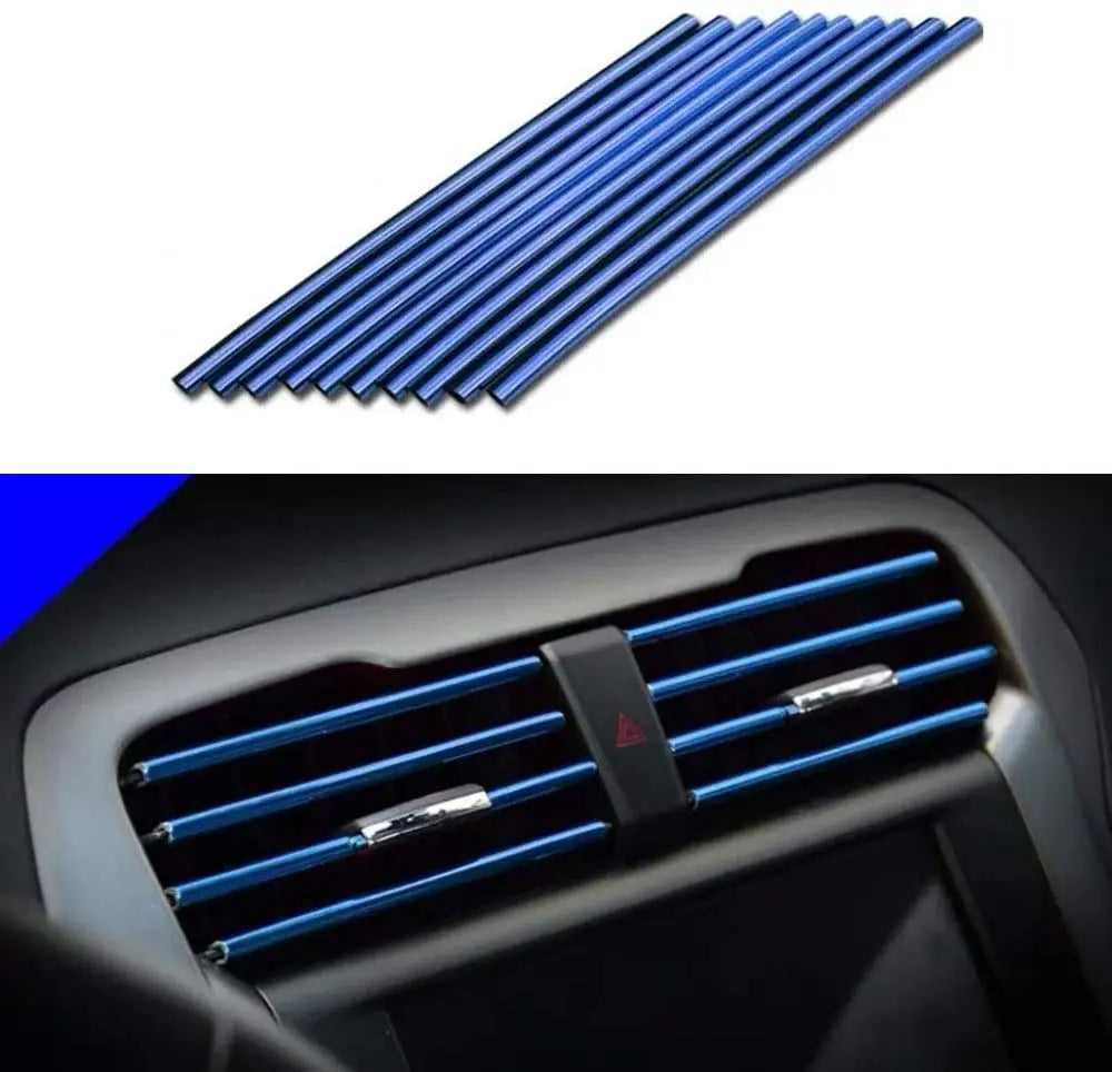 10PCS Car Air Vent Trim Strips