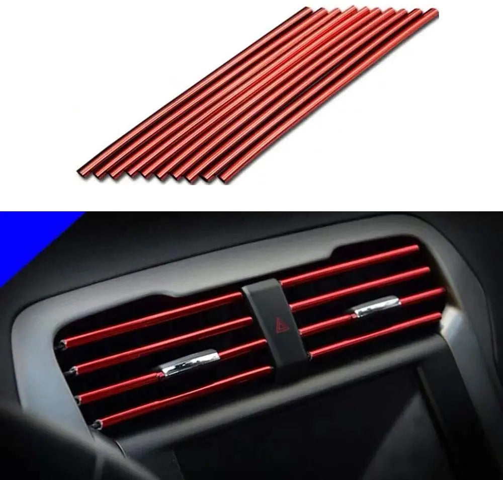 10PCS Car Air Vent Trim Strips