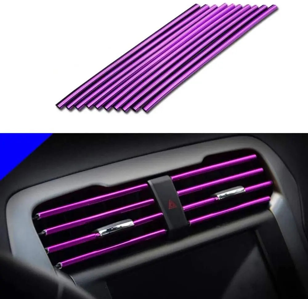 10PCS Car Air Vent Trim Strips