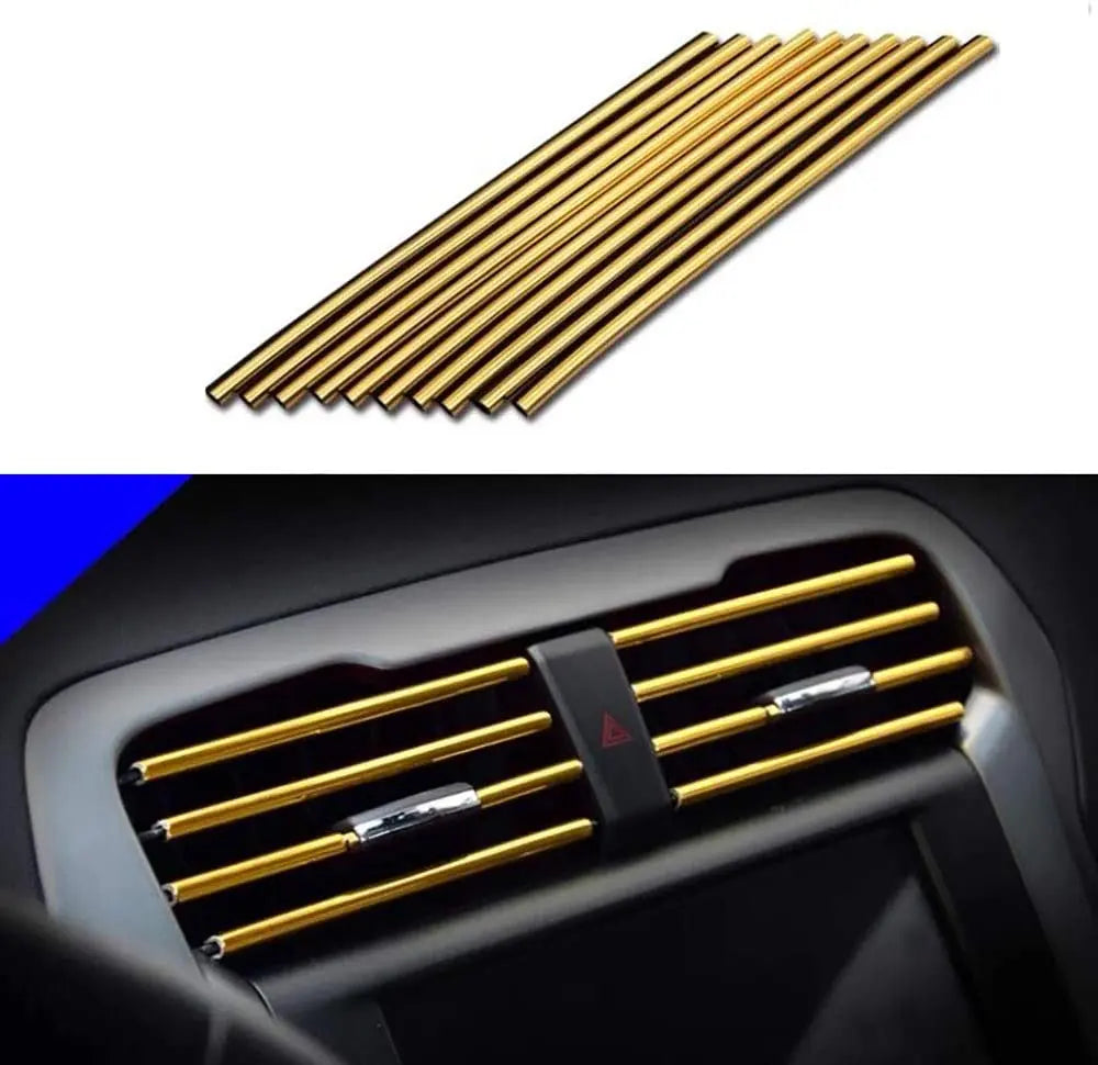 10PCS Car Air Vent Trim Strips