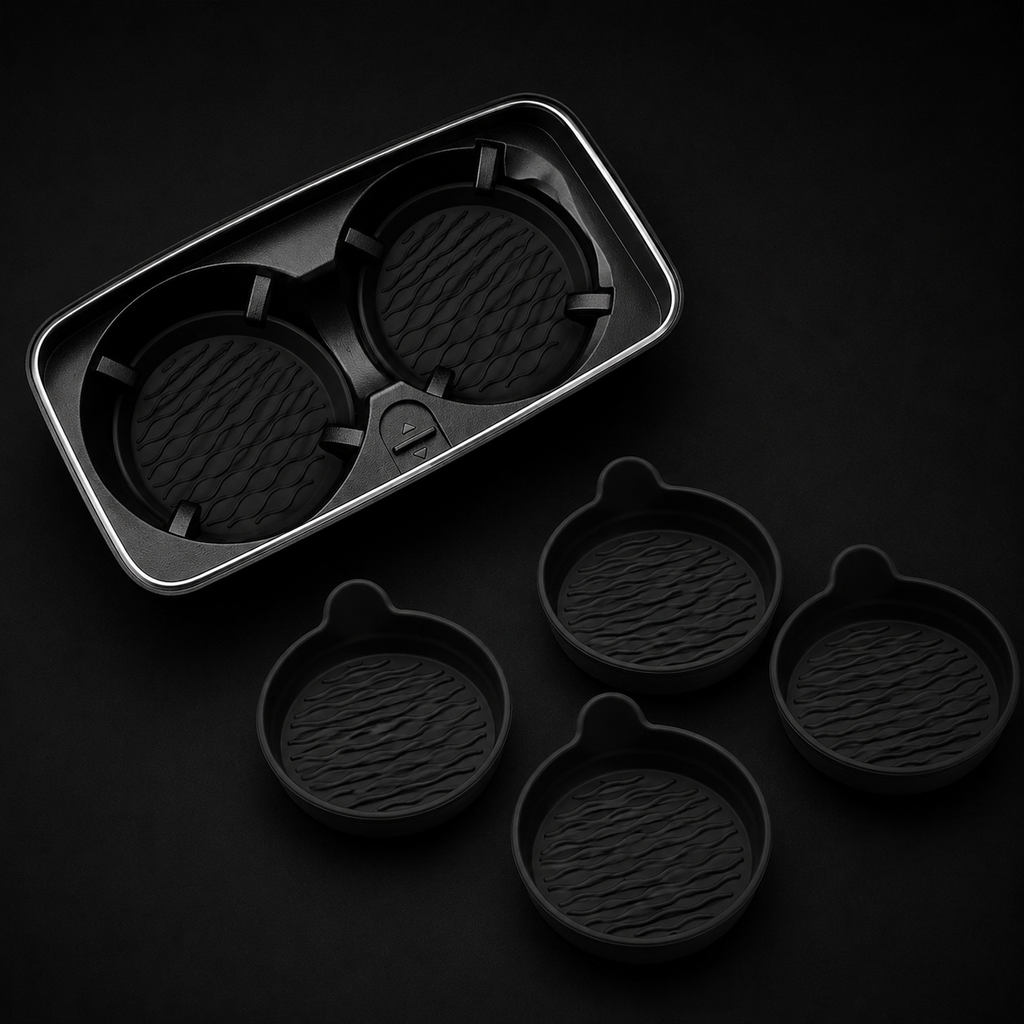 Cup holder insert silicone