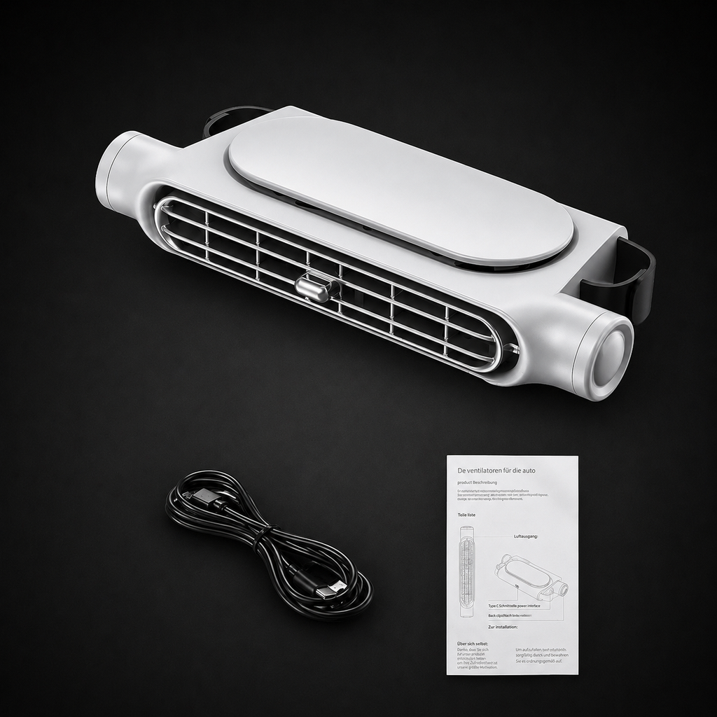 Car Seat Cooling Fan 3-Speed Adjustable