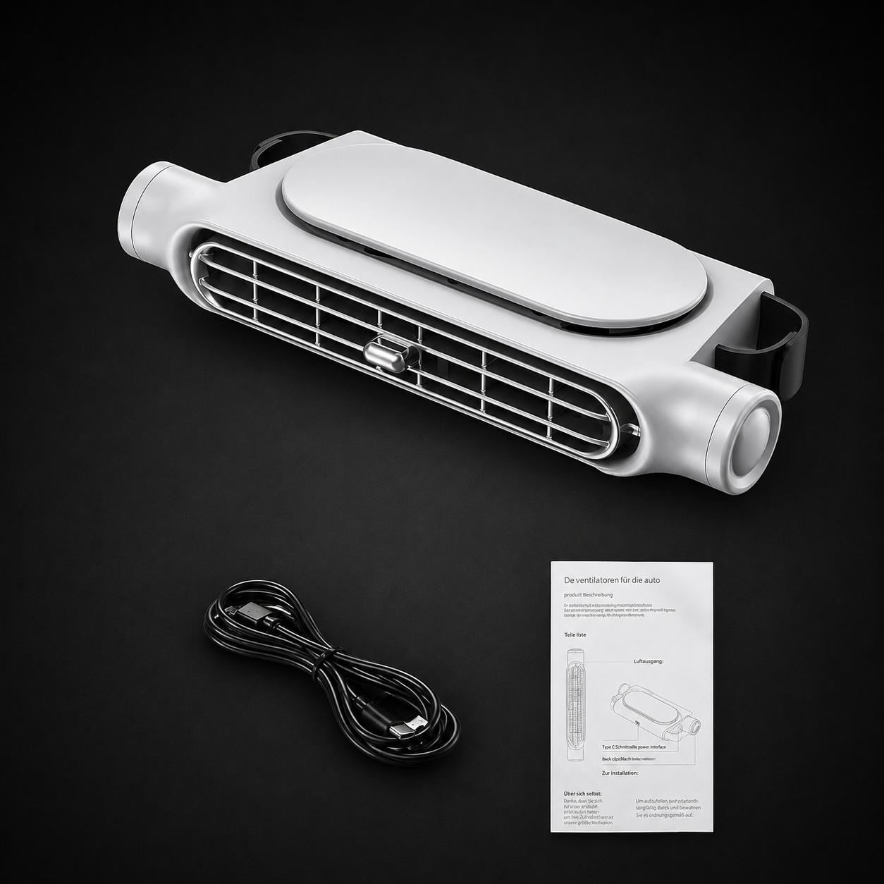 Car Seat Cooling Fan 3-Speed Adjustable