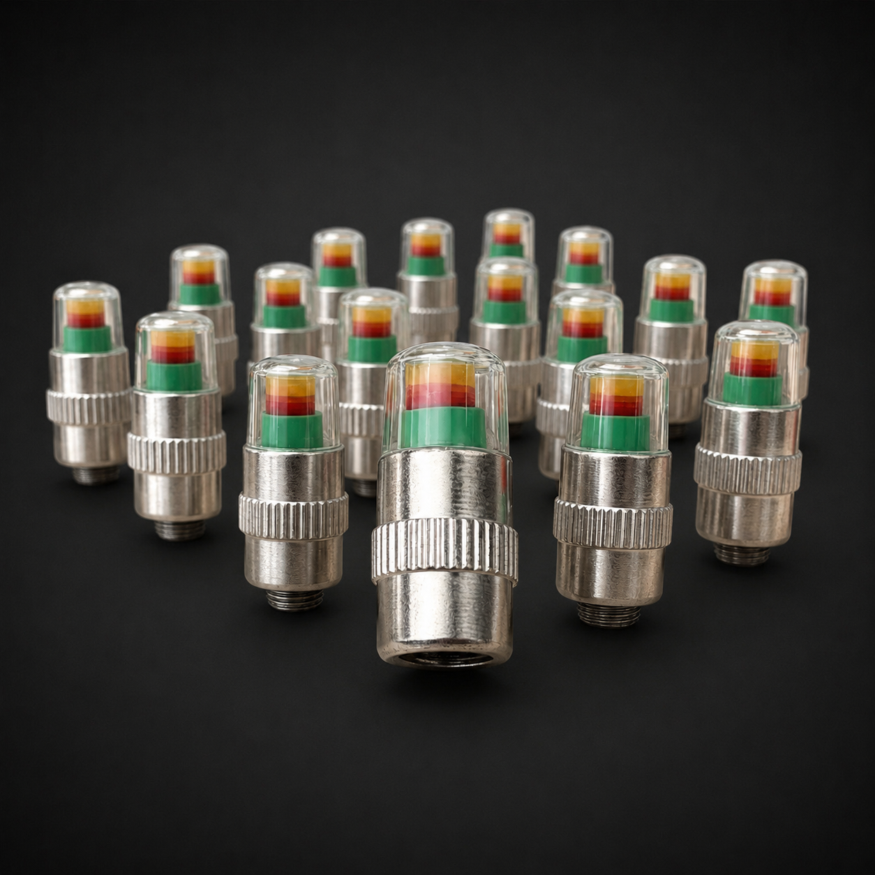 Tire Air Pressure Alert Valve Caps 4 Pack