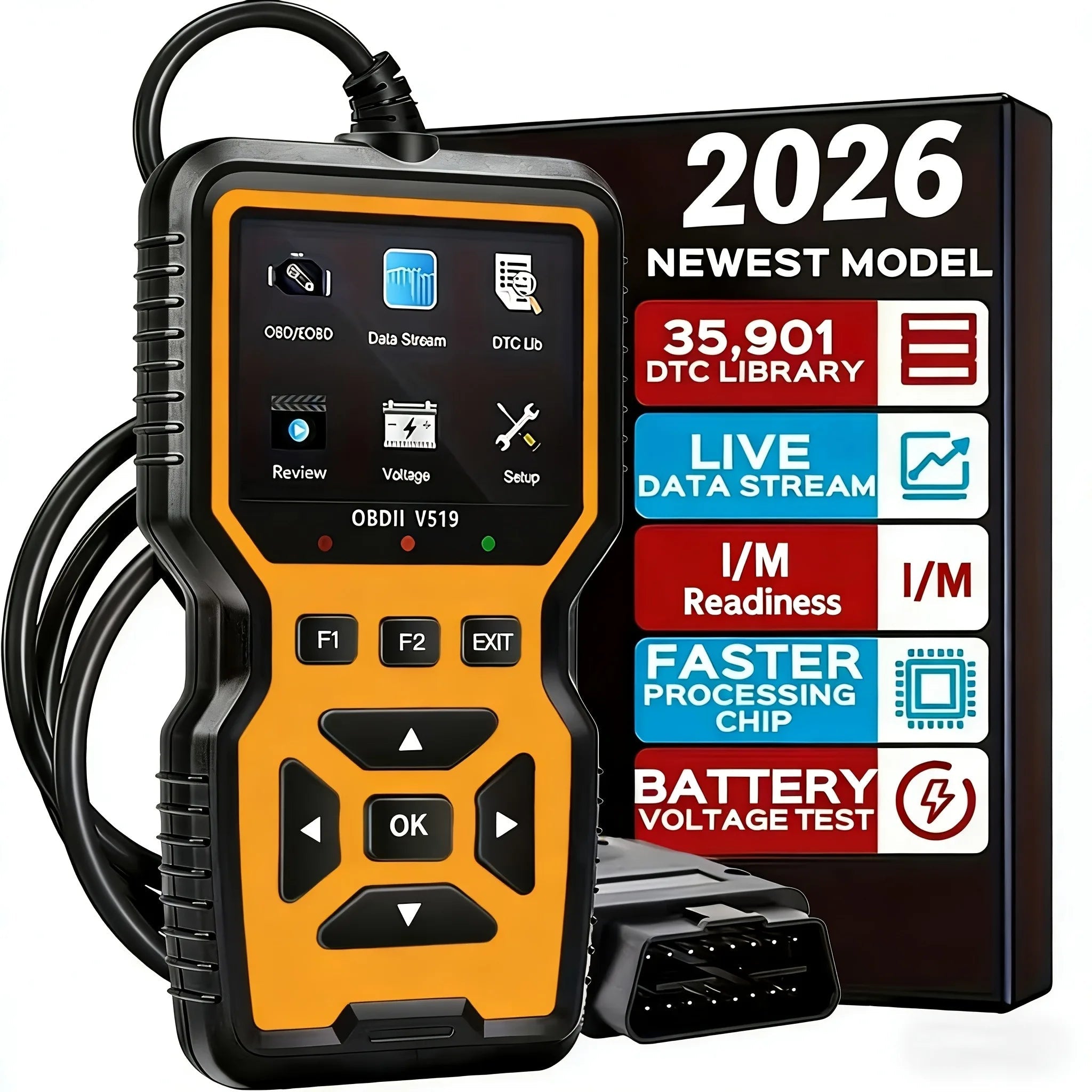2026 V519 Pro OBD2 Scanner – Professional Car Diagnostic Tool
