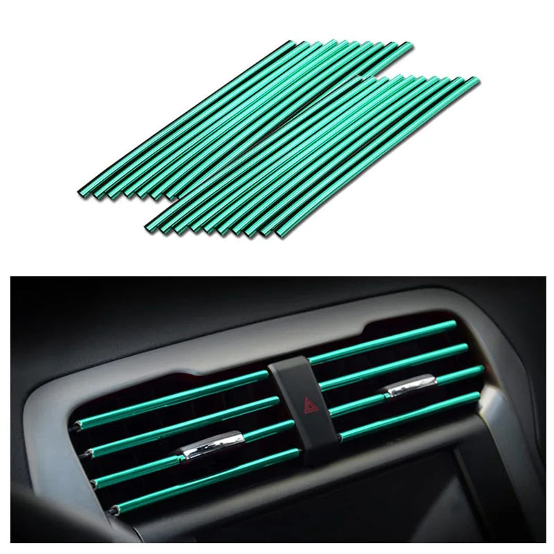 10PCS Car Air Vent Trim Strips