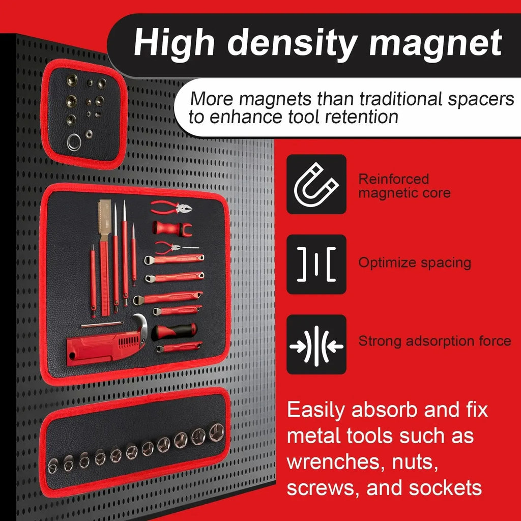 Magnetic Tool Pad Flexible Storage Mat Workshop Auto Repair Tool Holder Nut Screw Driver Wrench Quick Organize Suction Board