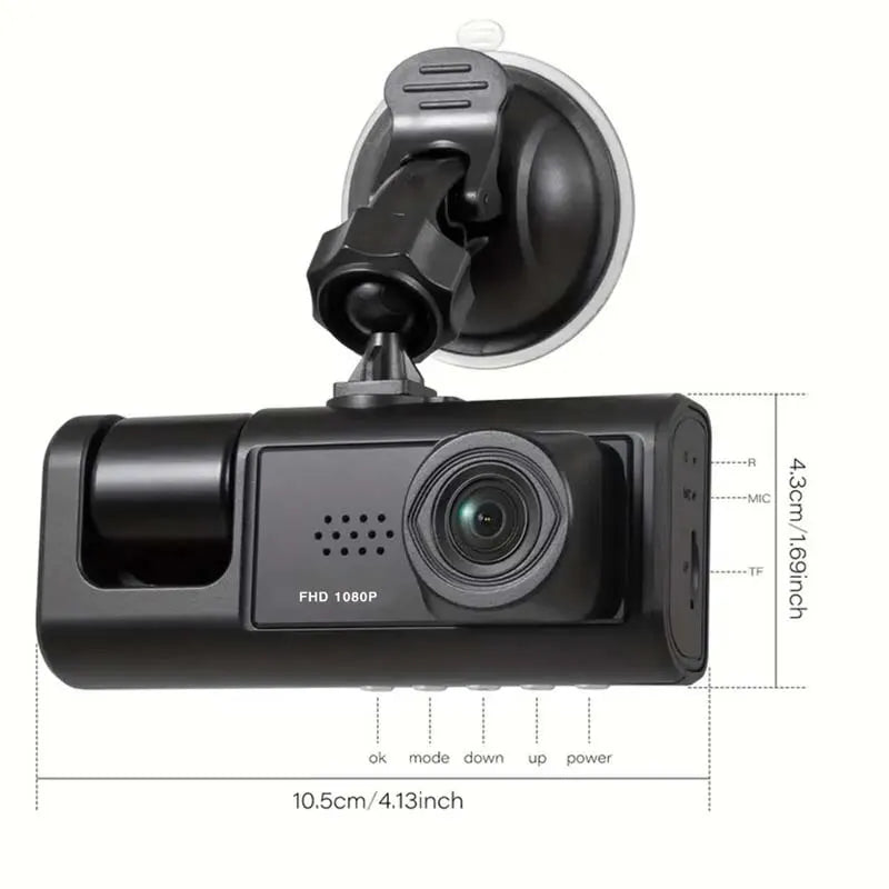 1080P Dual Dash Cam Front & Inside