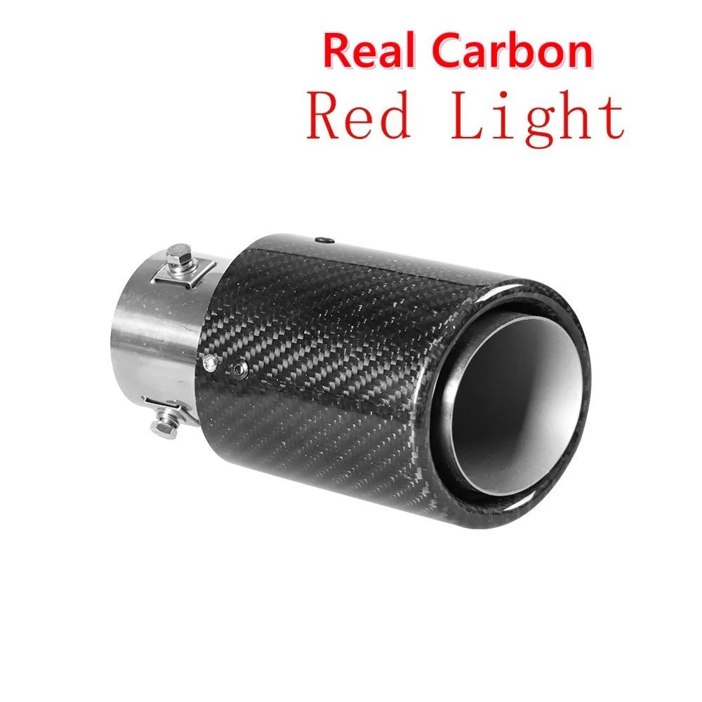 LED Exhaust Muffler Tip with Red/Blue Light – Universal Sport Tailpipe