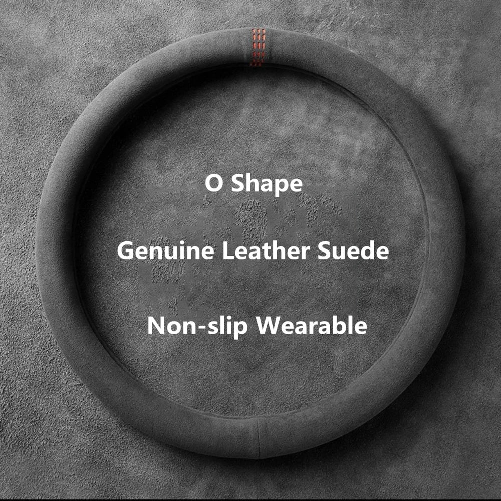 Universal Suede Steering Wheel Cover (38cm)