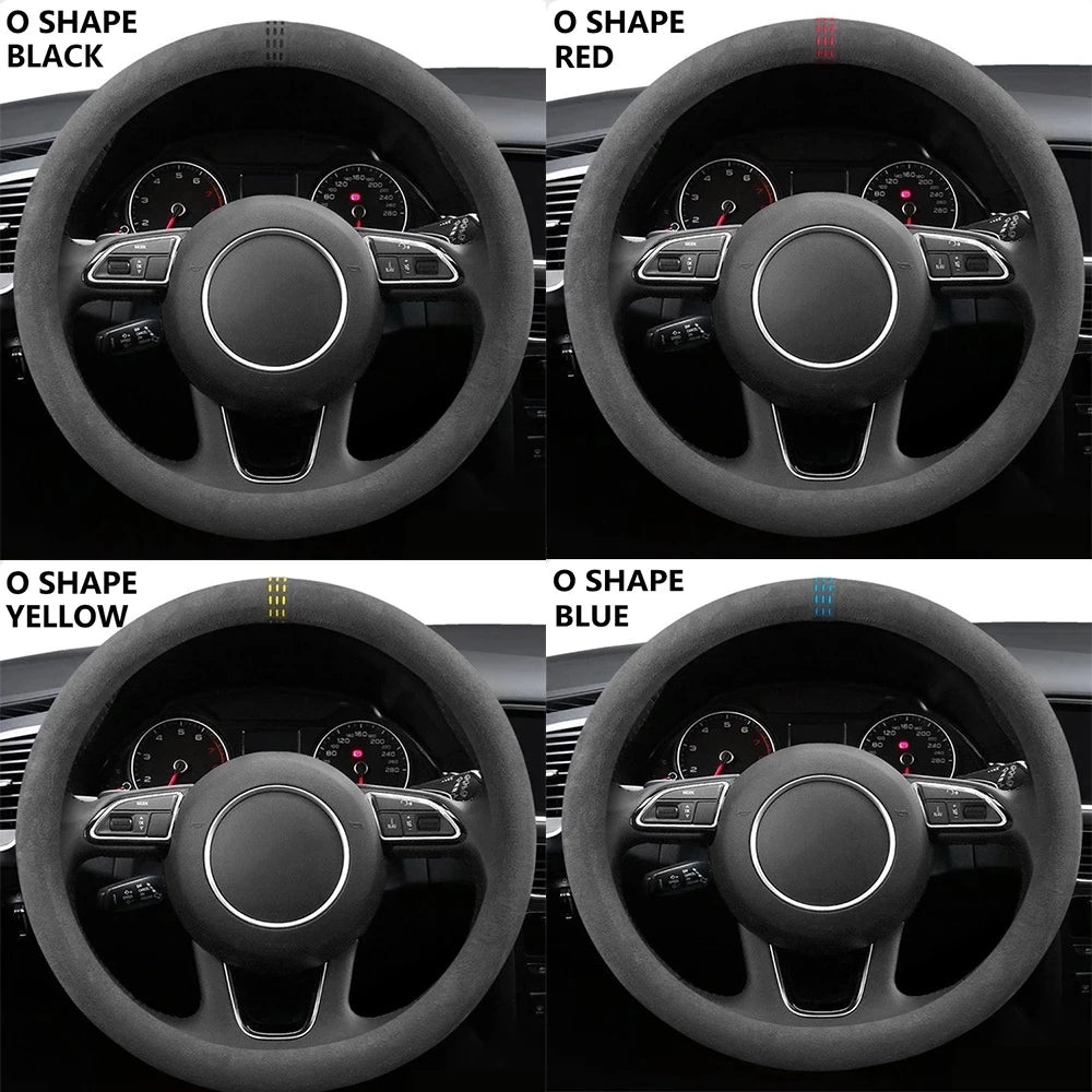 Universal Suede Steering Wheel Cover (38cm)