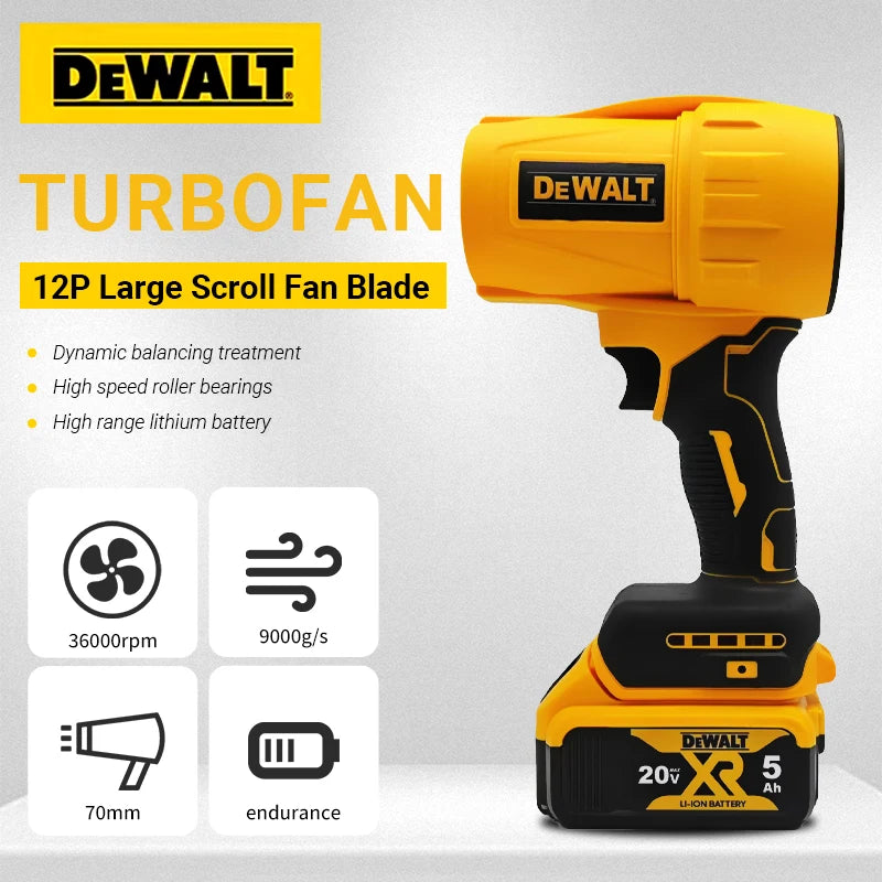 Dewalt Brushless Cordless Air Blower 30000RPM Turbo Fan 20V