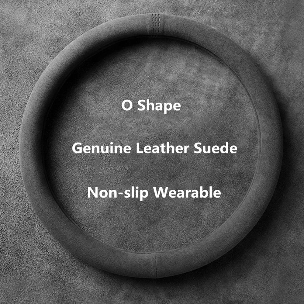 Universal Suede Steering Wheel Cover (38cm)