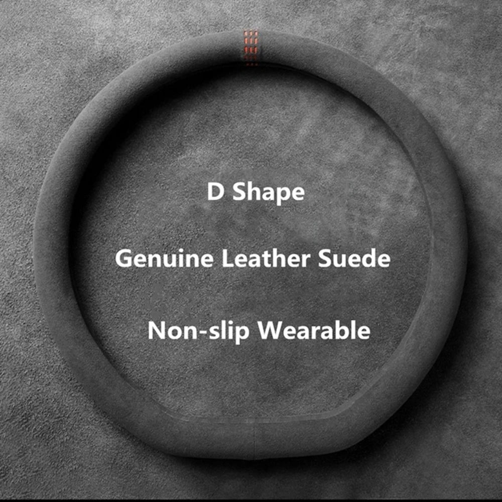 Universal Suede Steering Wheel Cover (38cm)