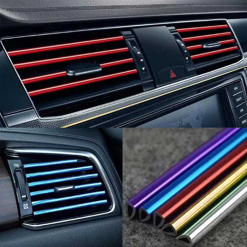 10PCS Car Air Vent Trim Strips