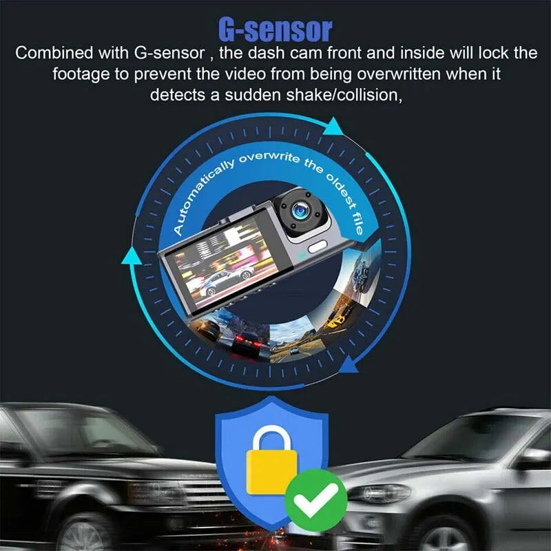 1080P Dual Dash Cam Front & Inside