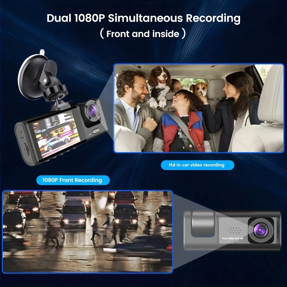 1080P Dual Dash Cam Front & Inside