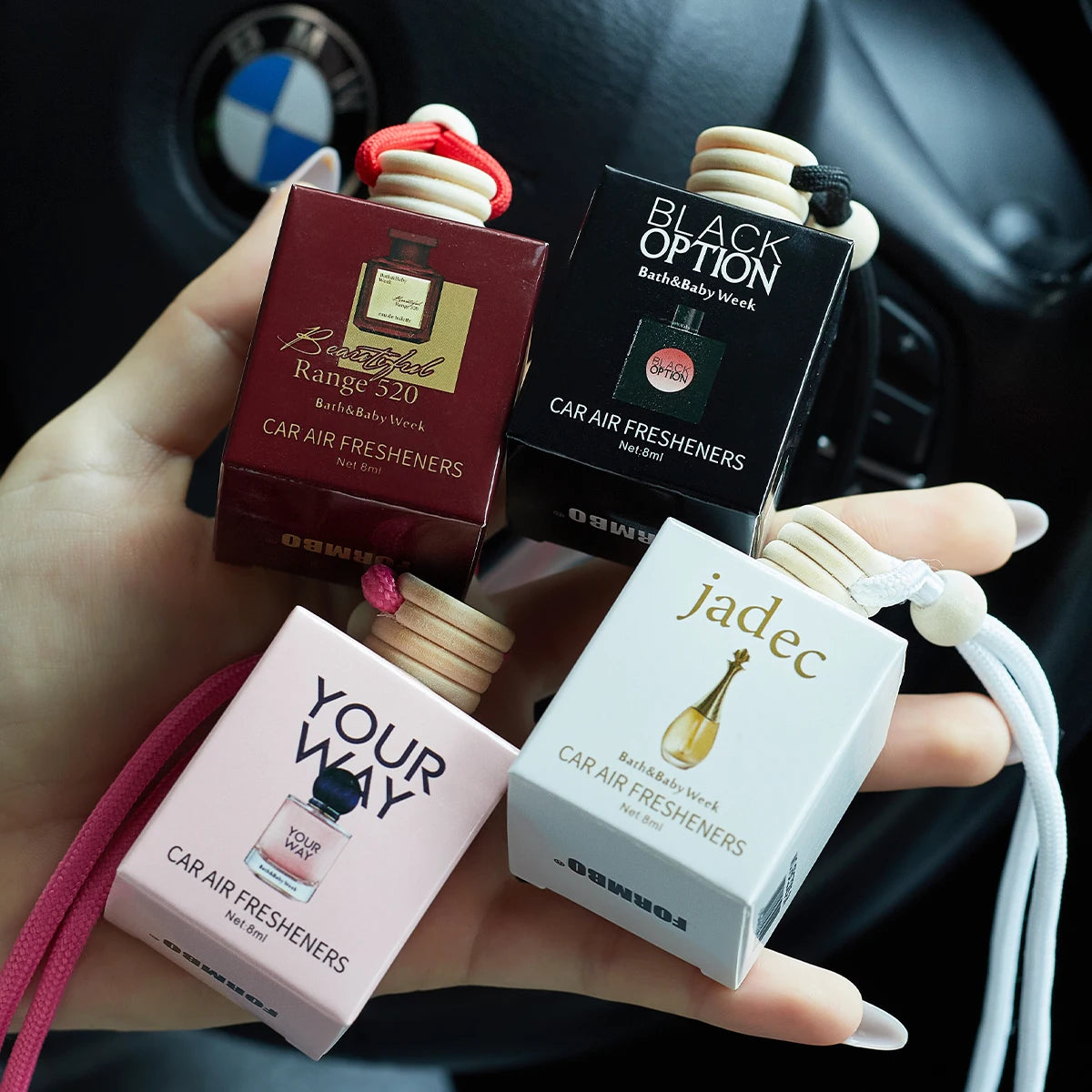 Perfume bottle car perfume, long-term car air freshener, car perfume used for car interior accessories, keep charming and fresh