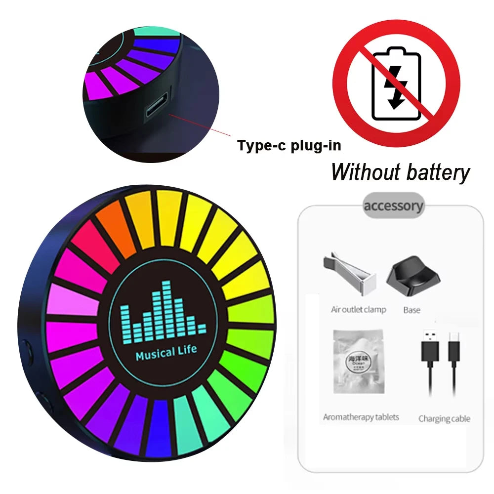 Smart RGB Pickup Light – Music Sync LED Ambient Lamp