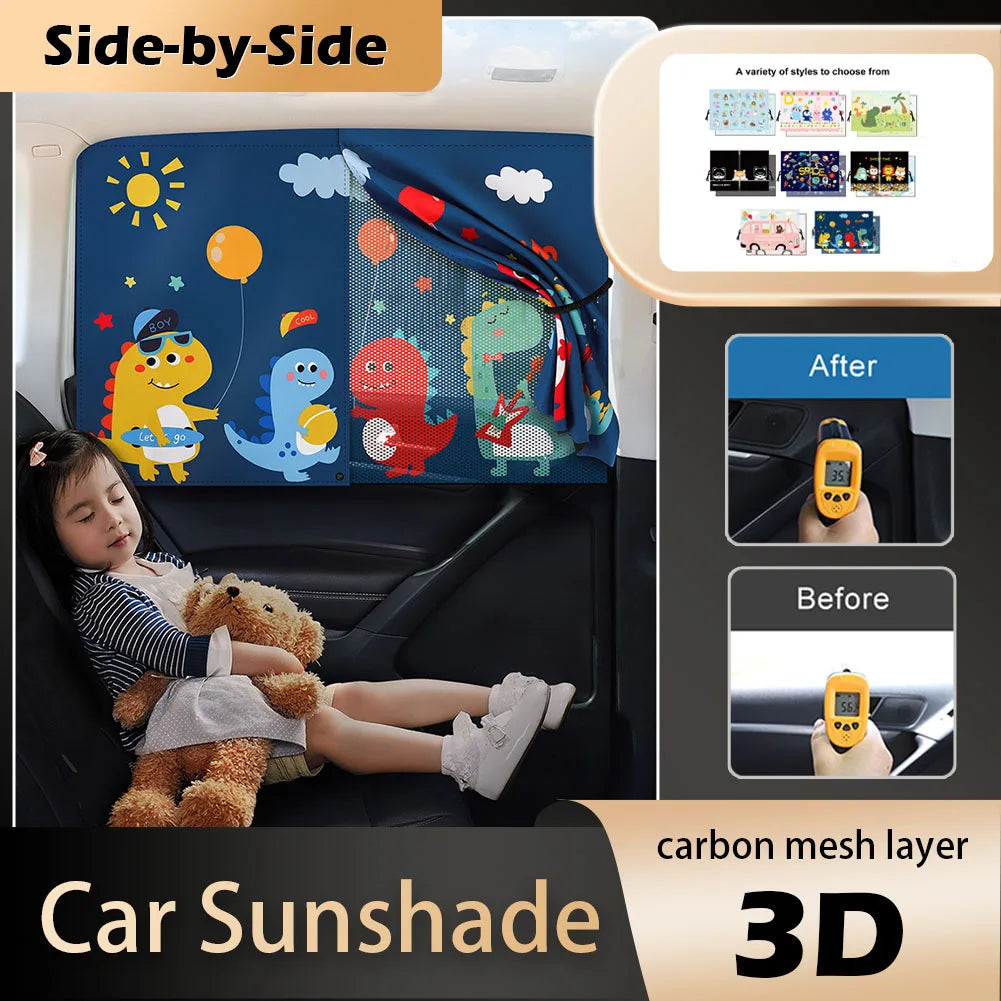 Magnetic Car Window Shades (UV Protection)