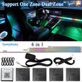 64 Color Car LED Interior Light Kit