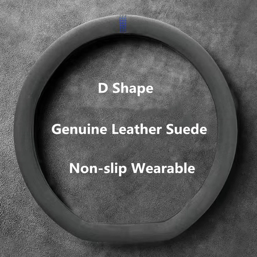 Universal Suede Steering Wheel Cover (38cm)