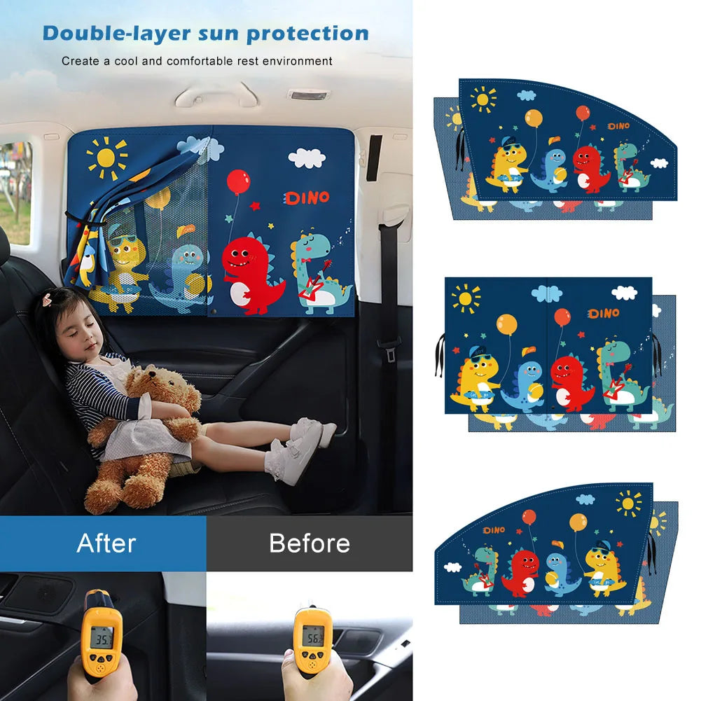 Magnetic Car Window Shades (UV Protection)