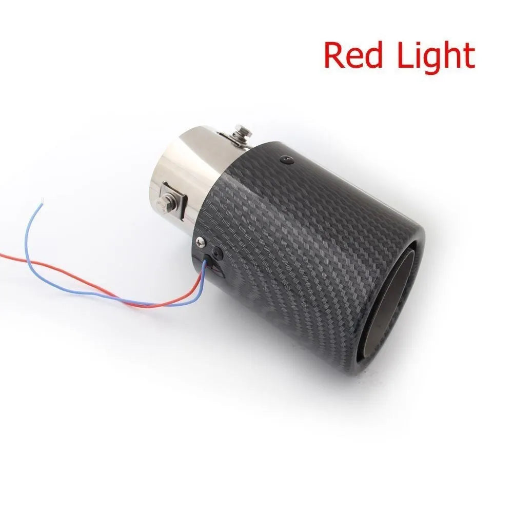 LED Exhaust Muffler Tip with Red/Blue Light – Universal Sport Tailpipe