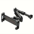 Car Tablet Holder Headrest iPad Mount Auto Telescopic Backseat Tablet Stand Cradle Clip Universal Seat Back Cell Phone Bracket