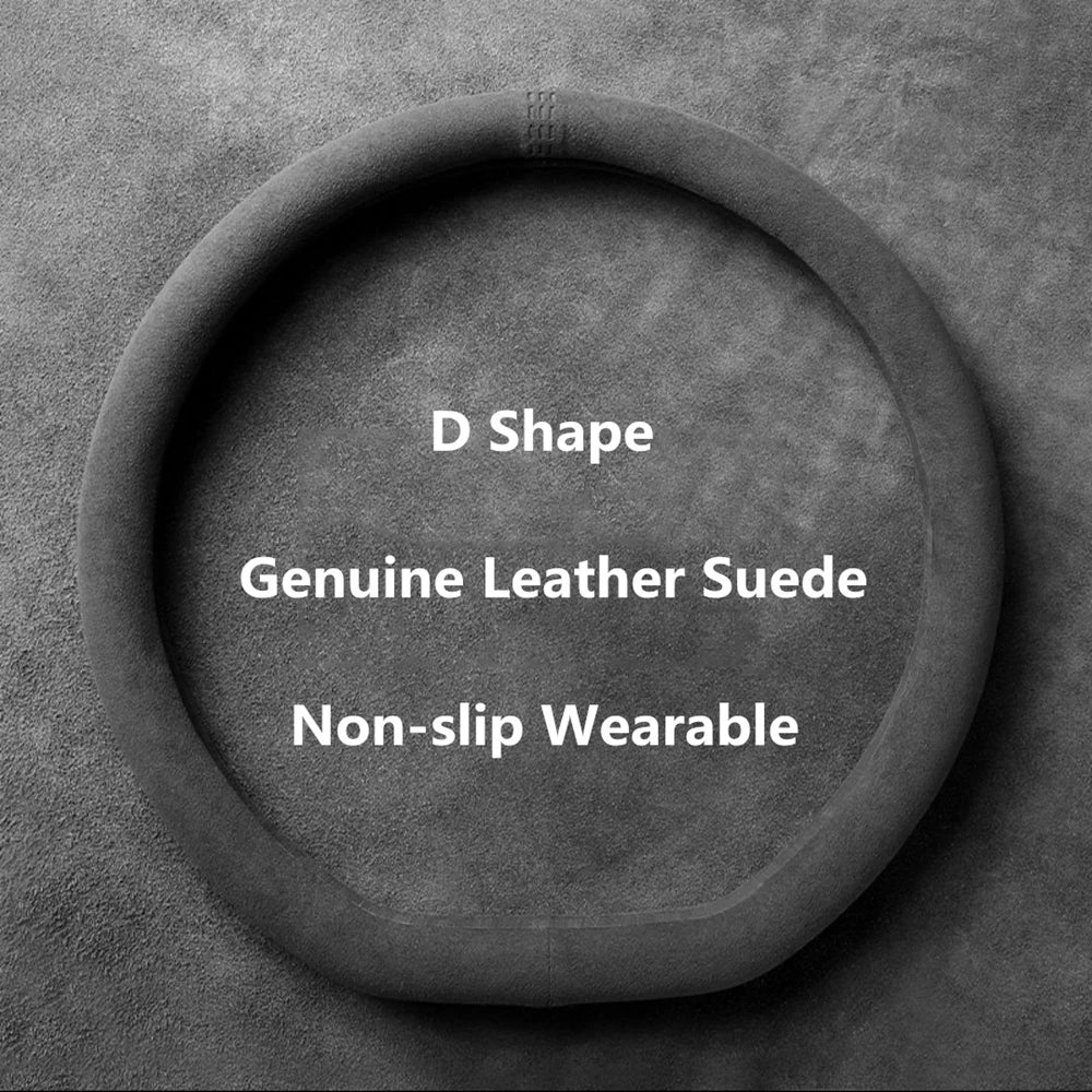 Universal Suede Steering Wheel Cover (38cm)