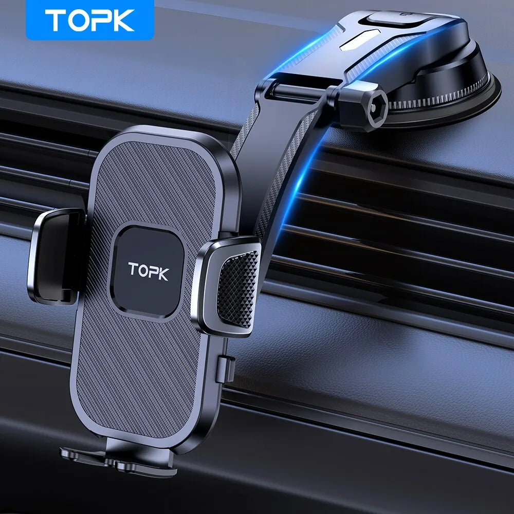 TOPK Gravity Car Phone Holder – Universal Dashboard & Air Vent Mount