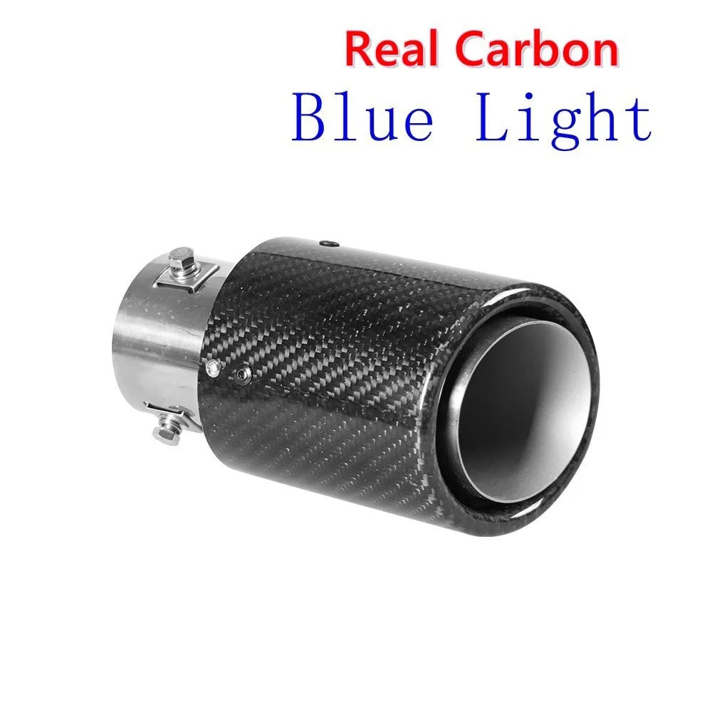 LED Exhaust Muffler Tip with Red/Blue Light – Universal Sport Tailpipe